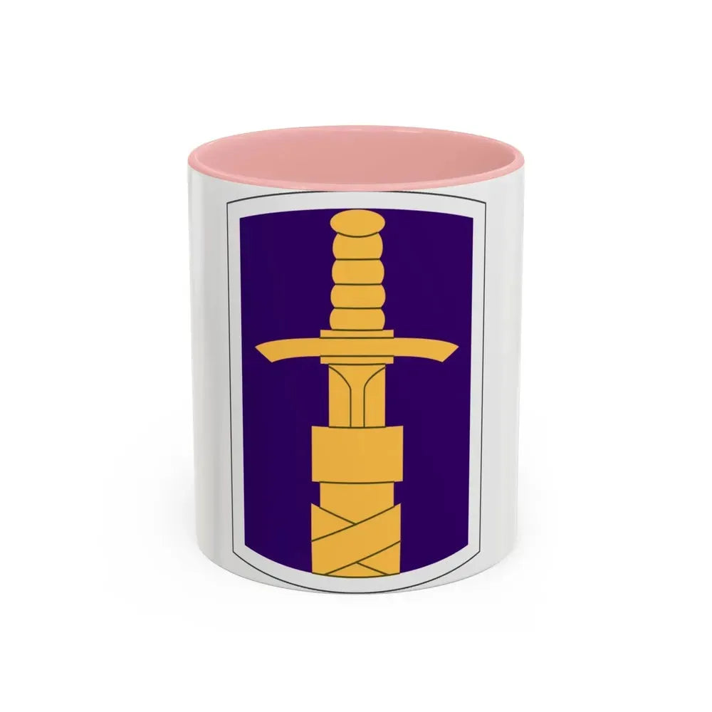 321 Civil Affairs Brigade (U.S. Army) Accent Coffee Mug 11oz Pink - Go Mug Yourself