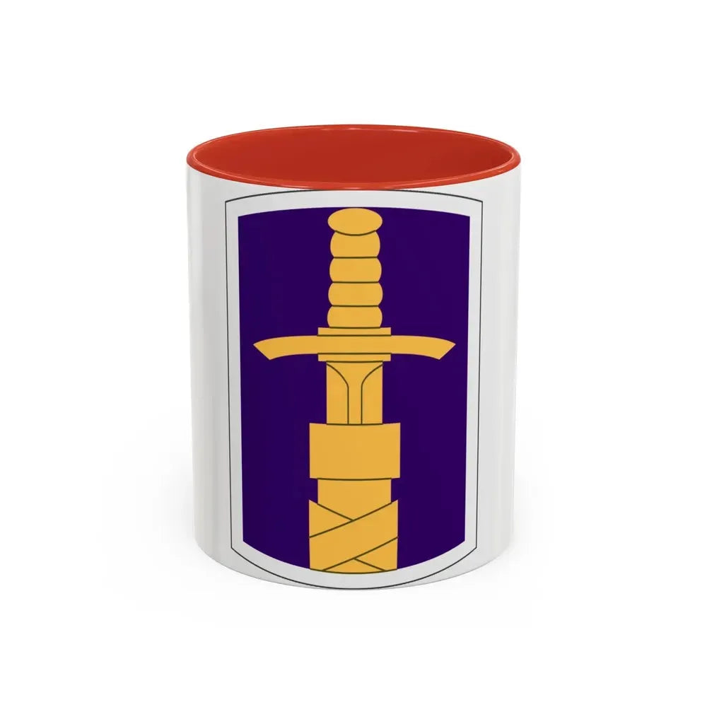 321 Civil Affairs Brigade (U.S. Army) Accent Coffee Mug 11oz Red - Go Mug Yourself