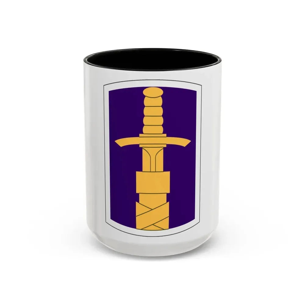 321 Civil Affairs Brigade (U.S. Army) Accent Coffee Mug 15oz Black - Go Mug Yourself