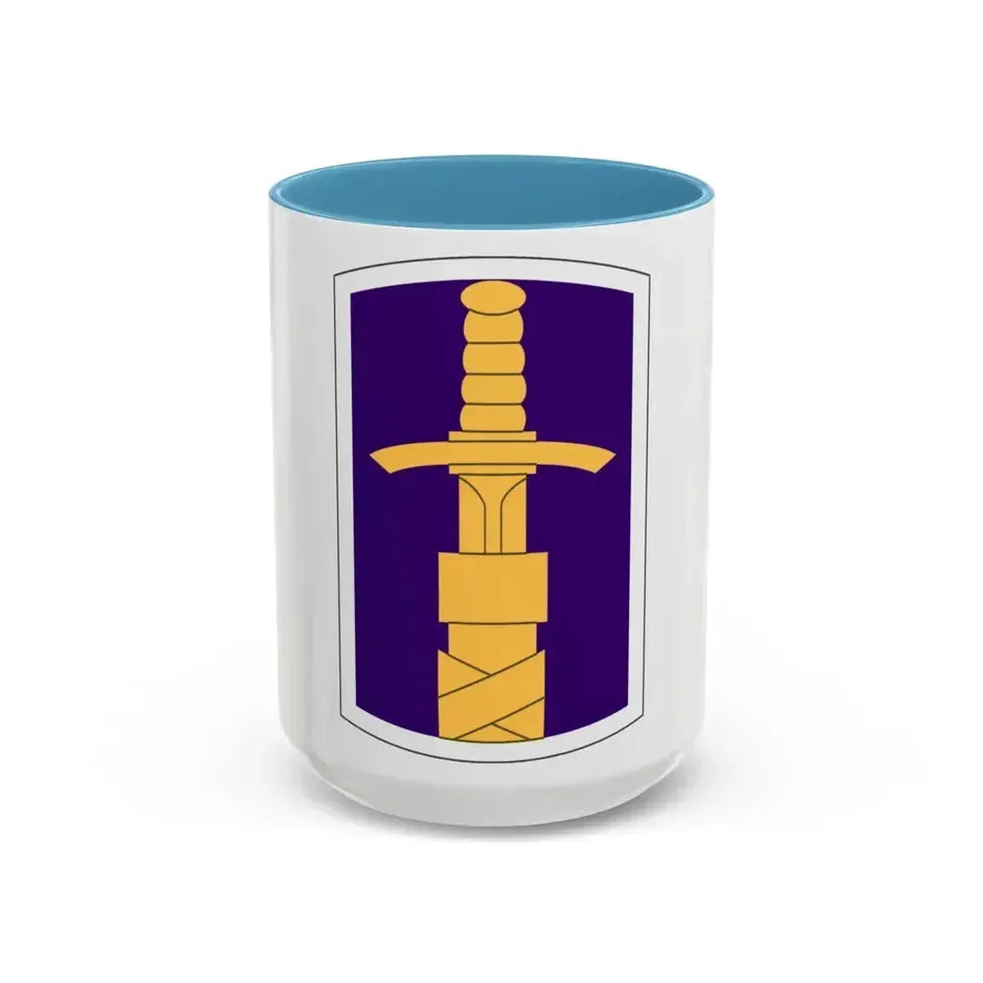 321 Civil Affairs Brigade (U.S. Army) Accent Coffee Mug 15oz Light Blue - Go Mug Yourself