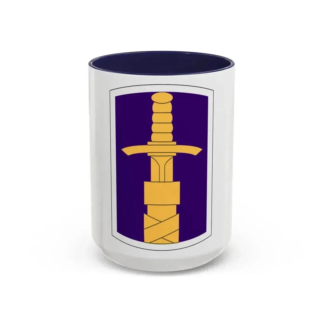 321 Civil Affairs Brigade (U.S. Army) Accent Coffee Mug 15oz Navy - Go Mug Yourself