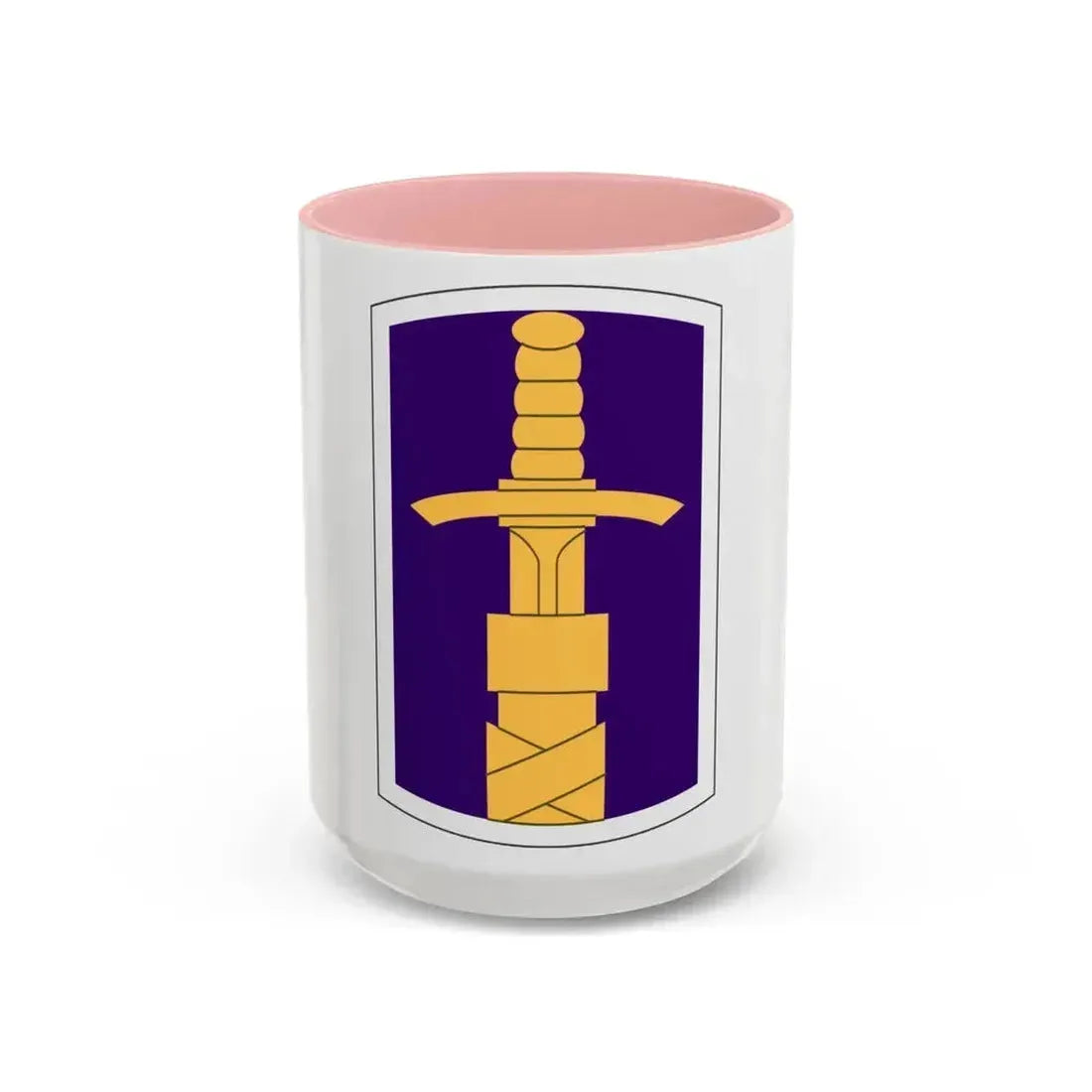 321 Civil Affairs Brigade (U.S. Army) Accent Coffee Mug 15oz Pink - Go Mug Yourself
