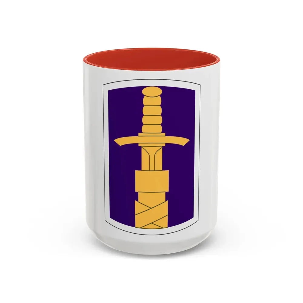 321 Civil Affairs Brigade (U.S. Army) Accent Coffee Mug 15oz Red - Go Mug Yourself