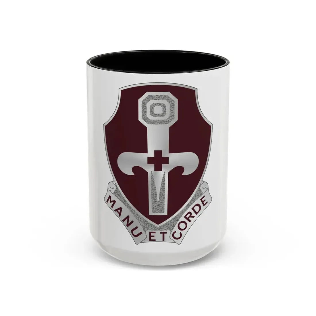 321 Medical Battalion (U.S. Army) Accent Coffee Mug 15oz Black - Go Mug Yourself