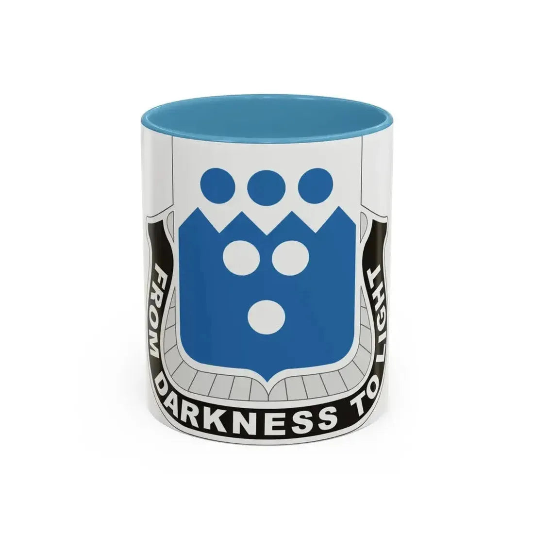321 Military Intelligence Battalion (U.S. Army) Accent Coffee Mug 11oz Light Blue - Go Mug Yourself
