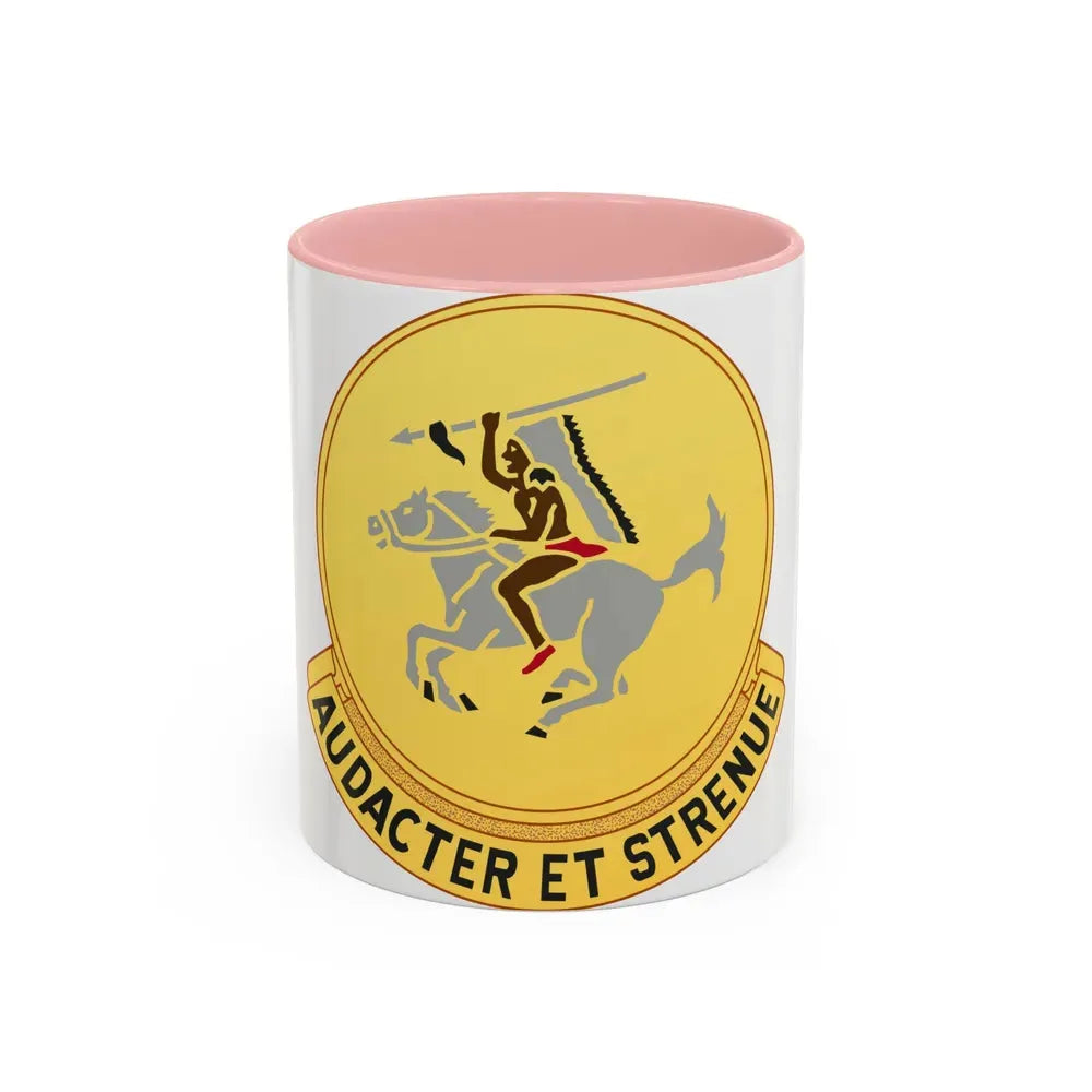 322 Cavalry Regiment (U.S. Army) Accent Coffee Mug 11oz Pink - Go Mug Yourself