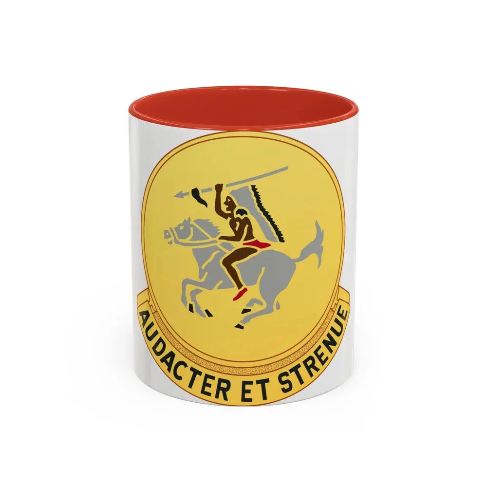 322 Cavalry Regiment (U.S. Army) Accent Coffee Mug 11oz Red - Go Mug Yourself