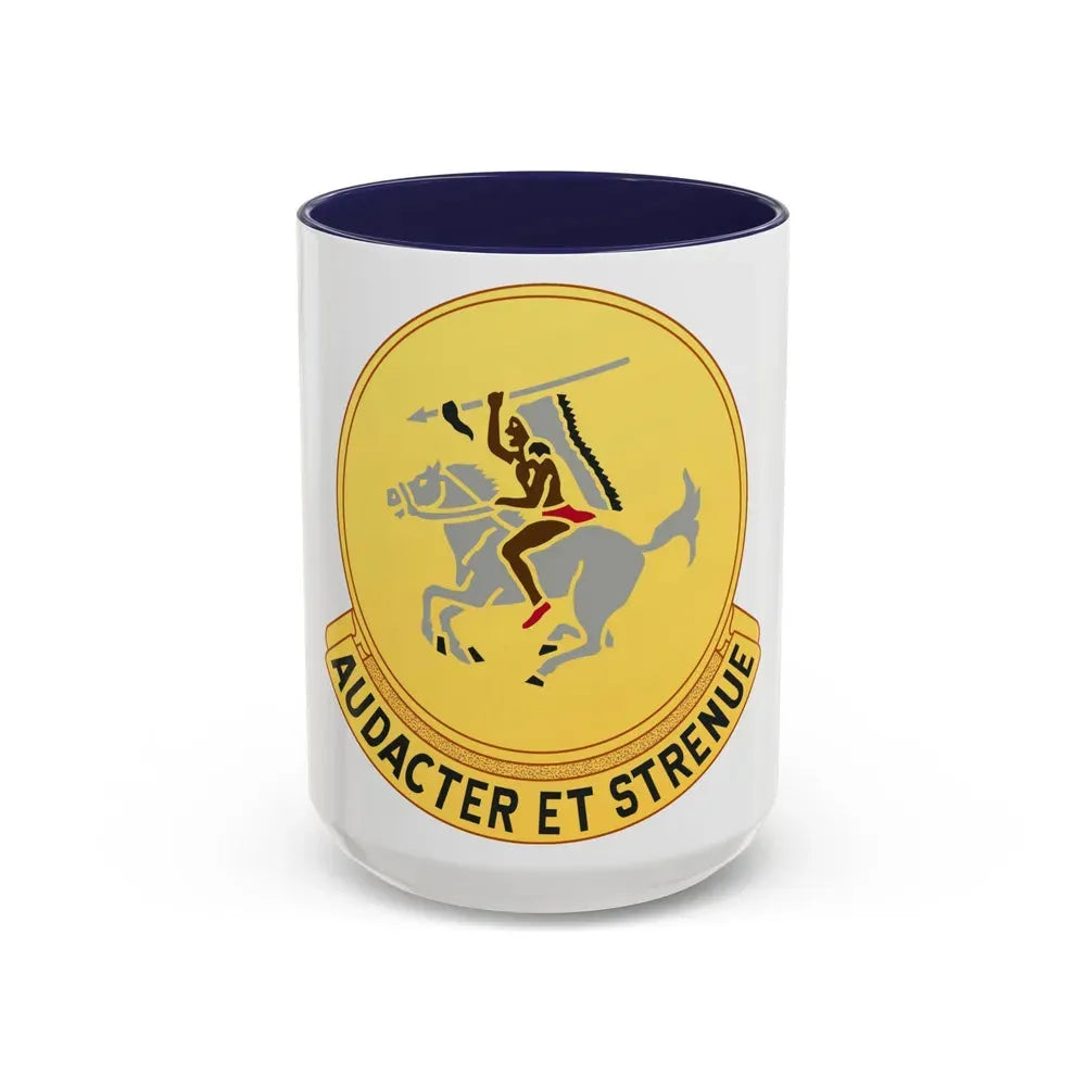 322 Cavalry Regiment (U.S. Army) Accent Coffee Mug 15oz Navy - Go Mug Yourself