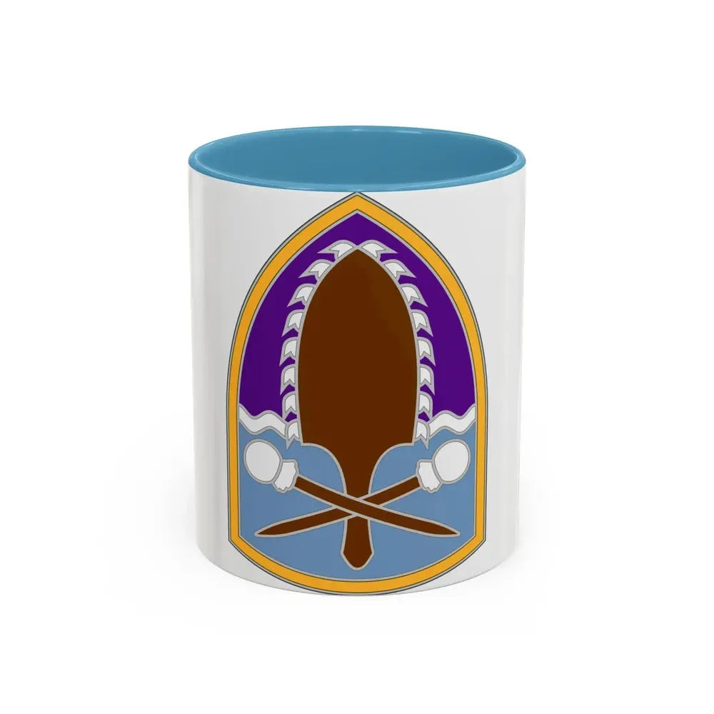 322 Civil Affairs Brigade (U.S. Army) Accent Coffee Mug 11oz Light Blue - Go Mug Yourself