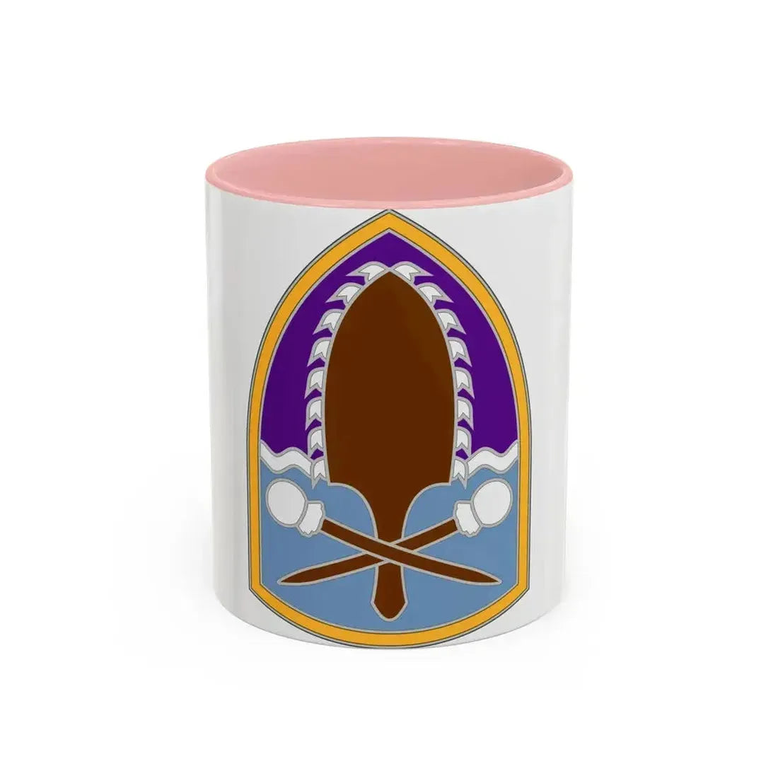 322 Civil Affairs Brigade (U.S. Army) Accent Coffee Mug 11oz Pink - Go Mug Yourself