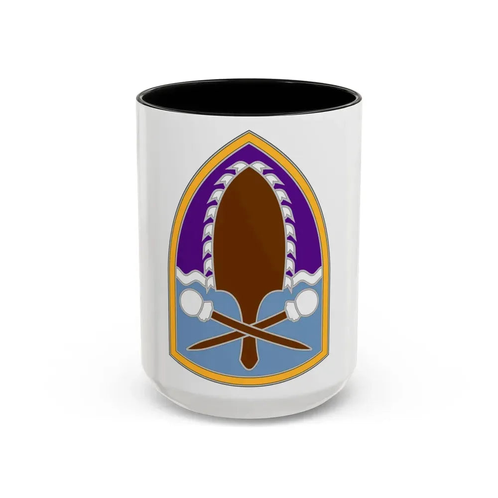 322 Civil Affairs Brigade (U.S. Army) Accent Coffee Mug 15oz Black - Go Mug Yourself