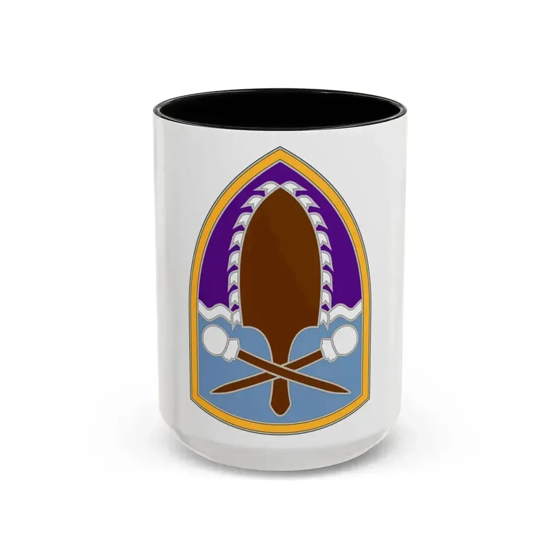 322 Civil Affairs Brigade (U.S. Army) Accent Coffee Mug 15oz Black - Go Mug Yourself