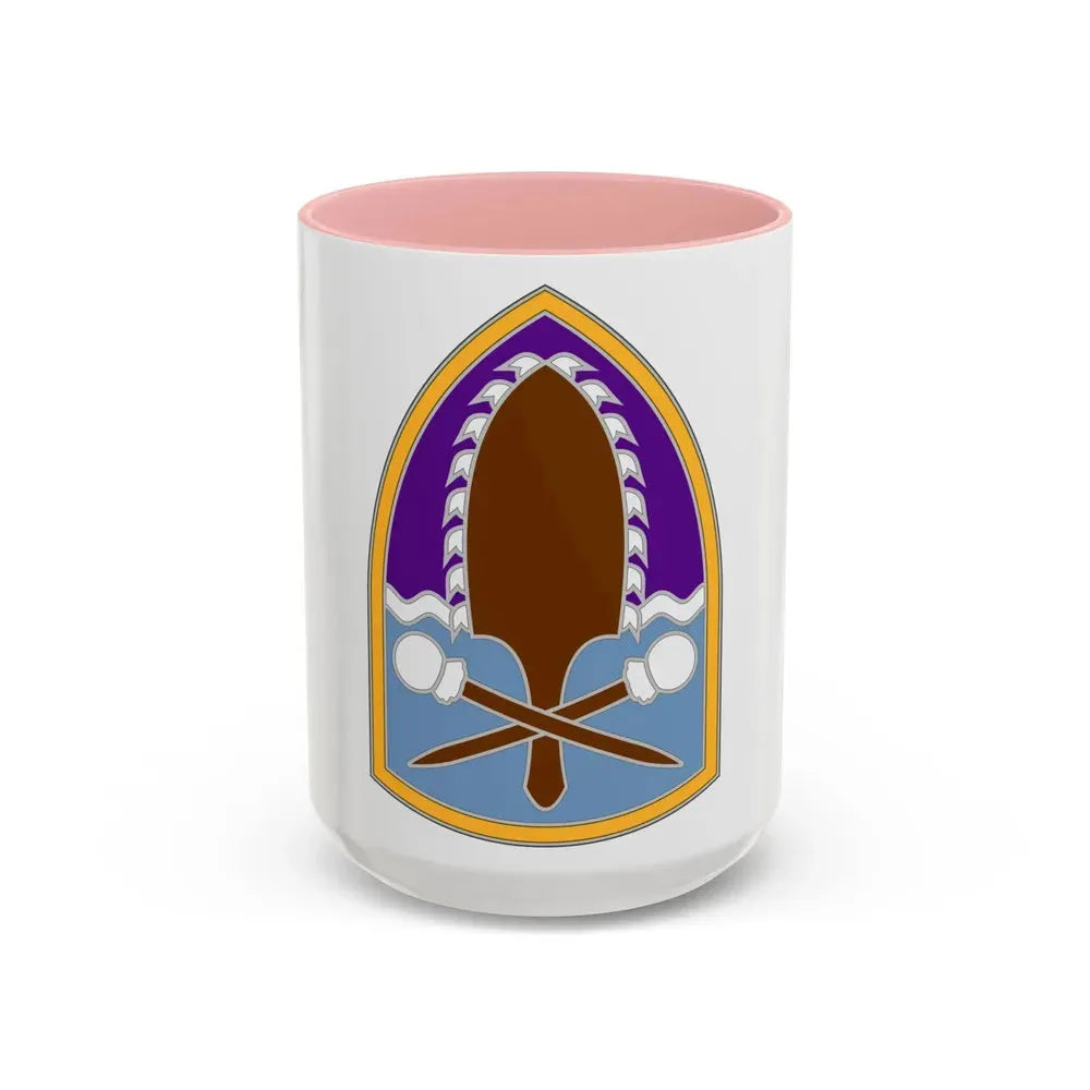 322 Civil Affairs Brigade (U.S. Army) Accent Coffee Mug 15oz Pink - Go Mug Yourself