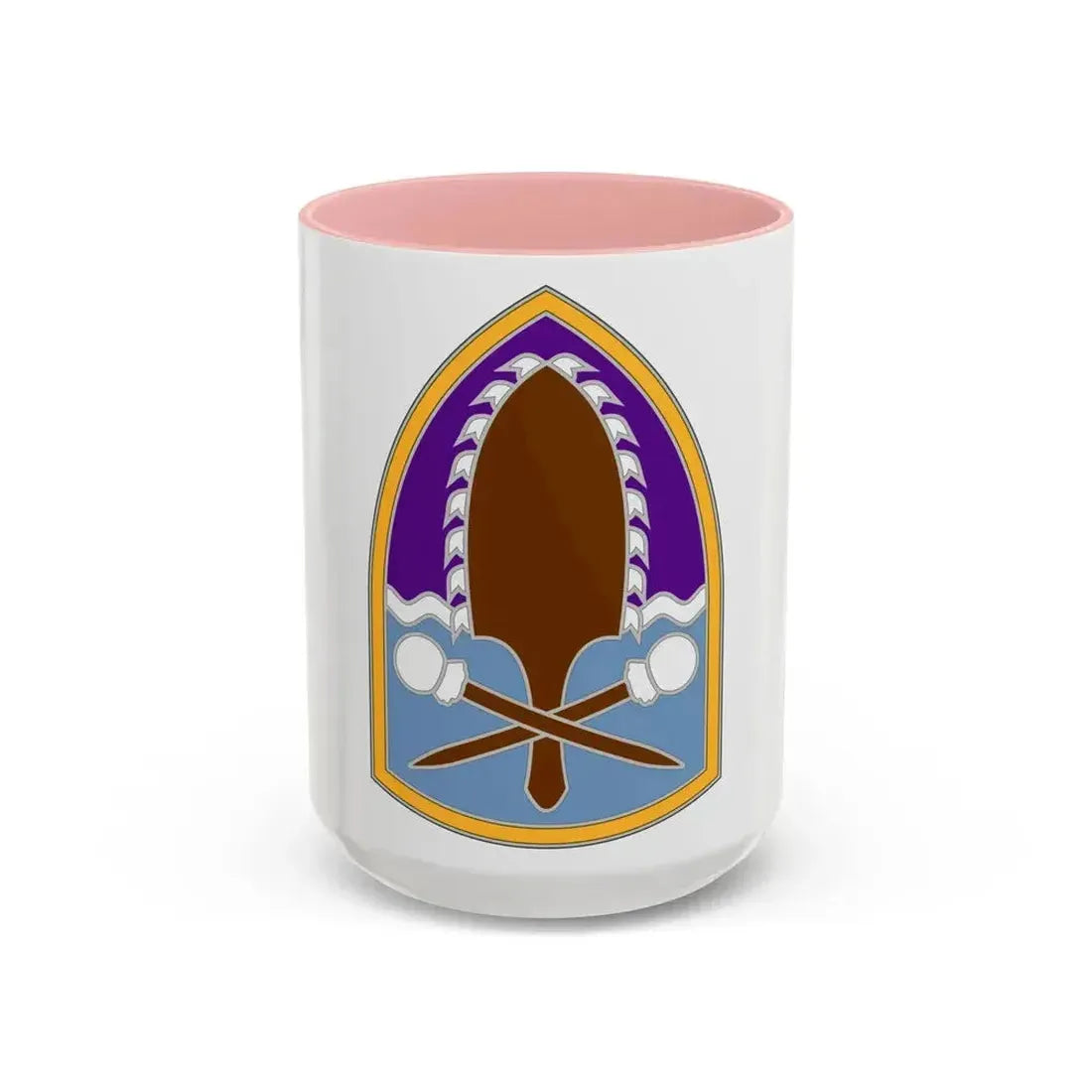 322 Civil Affairs Brigade (U.S. Army) Accent Coffee Mug 15oz Pink - Go Mug Yourself