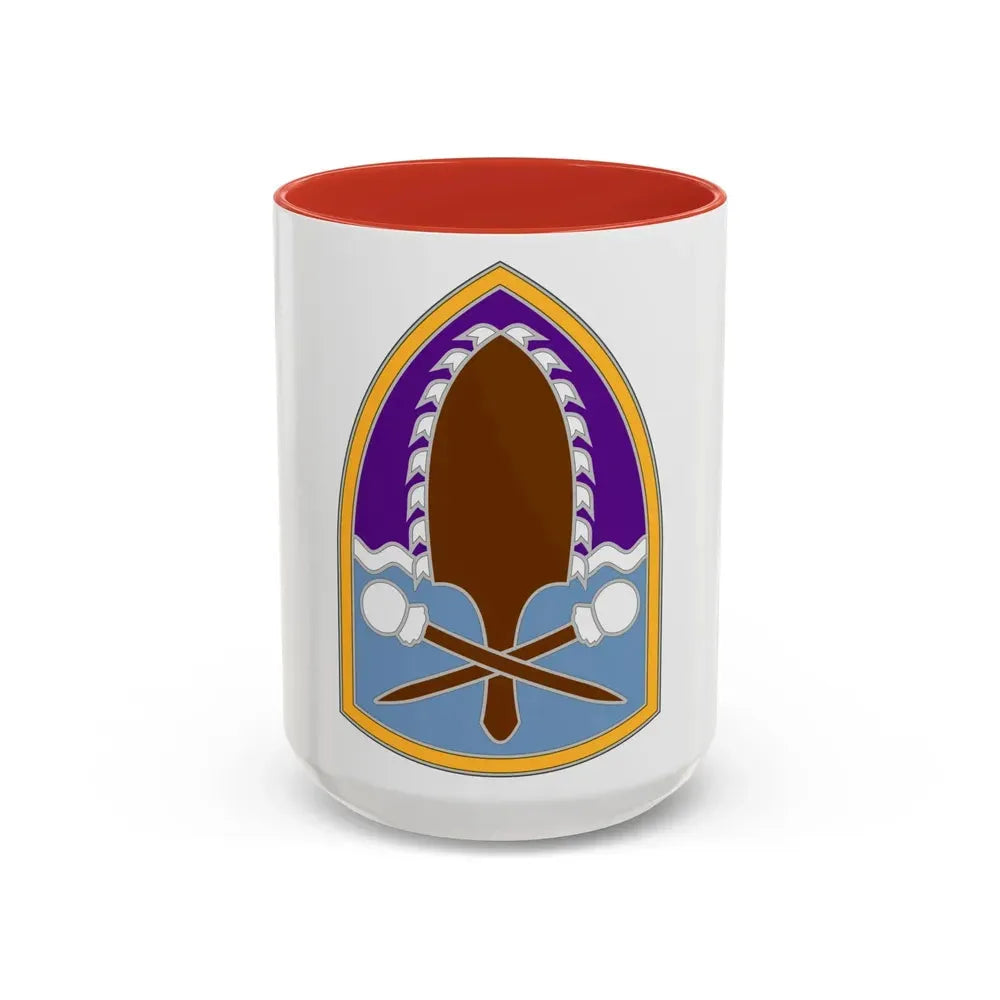 322 Civil Affairs Brigade (U.S. Army) Accent Coffee Mug 15oz Red - Go Mug Yourself