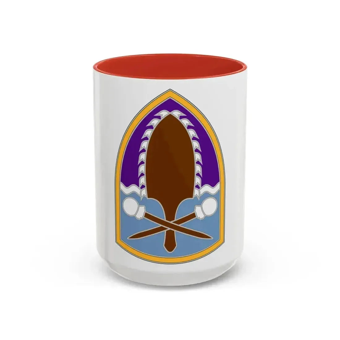 322 Civil Affairs Brigade (U.S. Army) Accent Coffee Mug 15oz Red - Go Mug Yourself