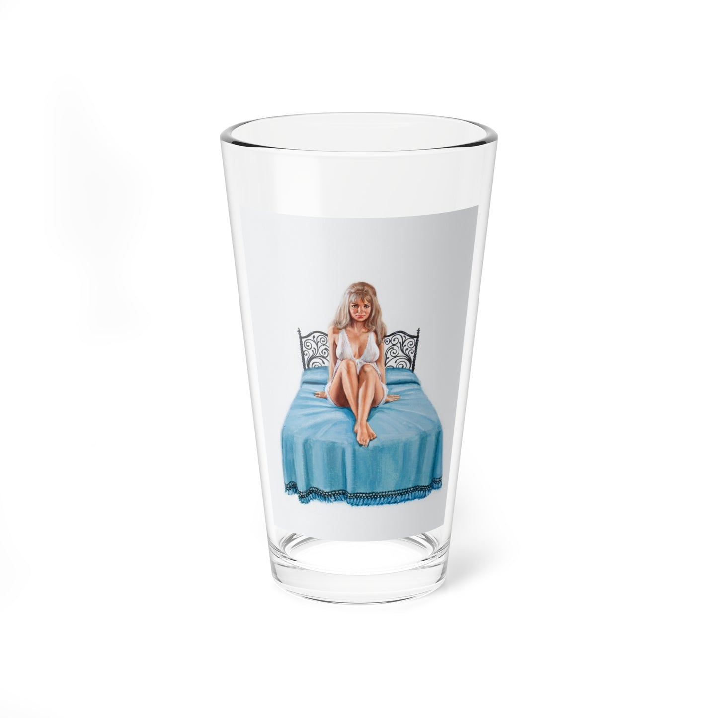 The Bed Suzi Made, Midnight Reader paperback cover - Pint Glass 16oz