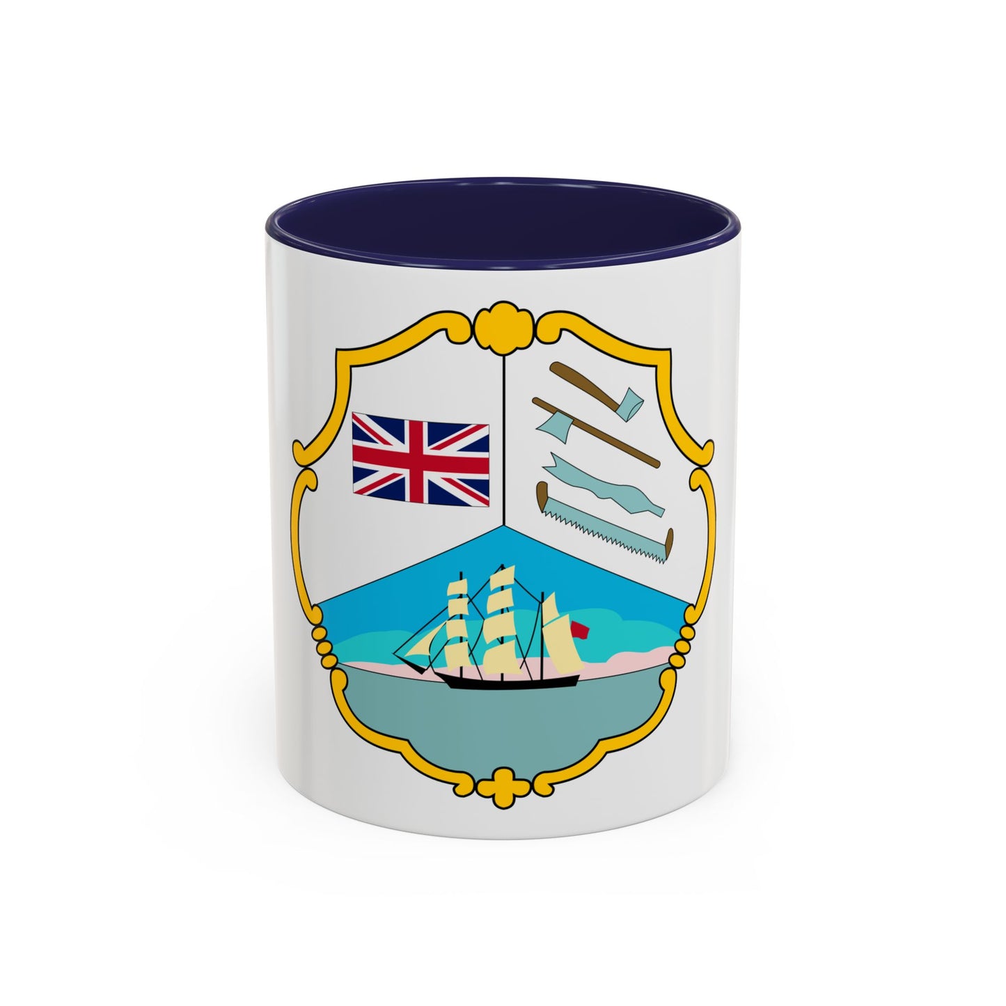 Coat of arms of British Honduras (1819-1907) - Accent Coffee Mug