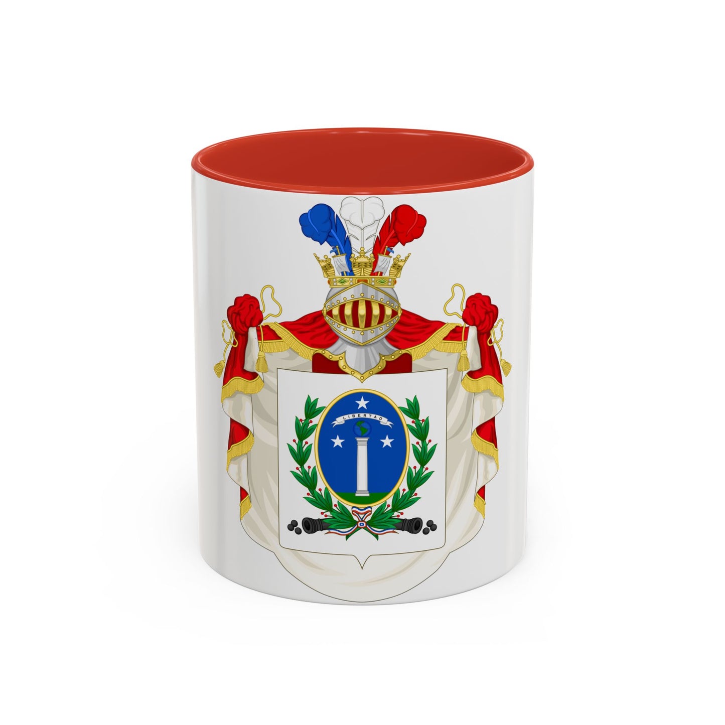 Ornamented Coat of Arms of Chile (1819-1834) Cerro Castillo Version - Accent Coffee Mug