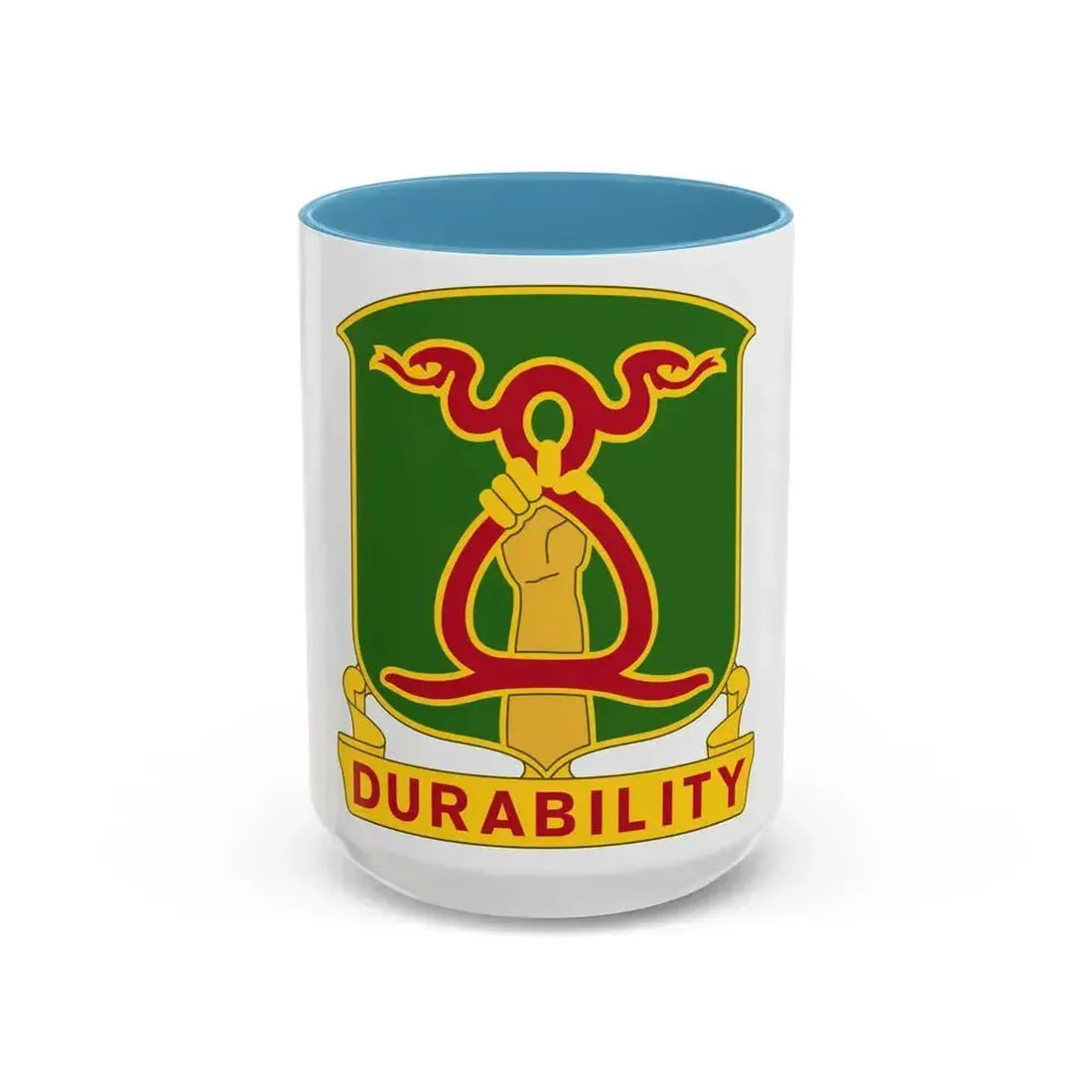 324 Military Police Battalion (U.S. Army) Accent Coffee Mug 15oz Light Blue - Go Mug Yourself