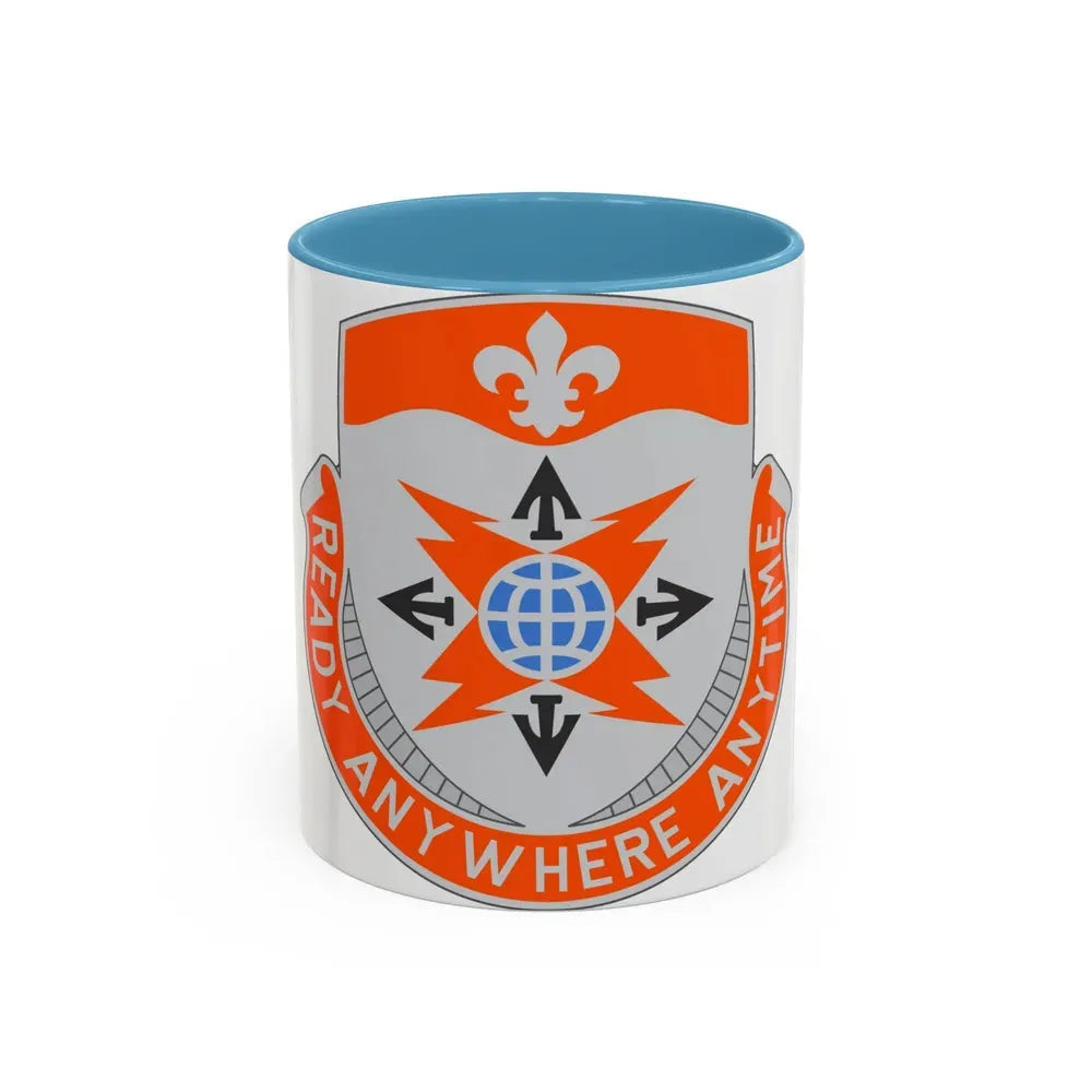 324 Signal Battalion (U.S. Army) Accent Coffee Mug 11oz Light Blue - Go Mug Yourself