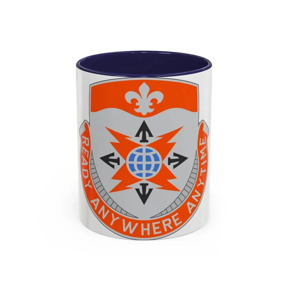 324 Signal Battalion (U.S. Army) Accent Coffee Mug 11oz Navy - Go Mug Yourself
