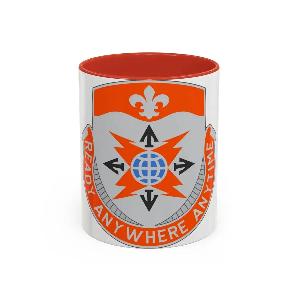 324 Signal Battalion (U.S. Army) Accent Coffee Mug 11oz Red - Go Mug Yourself