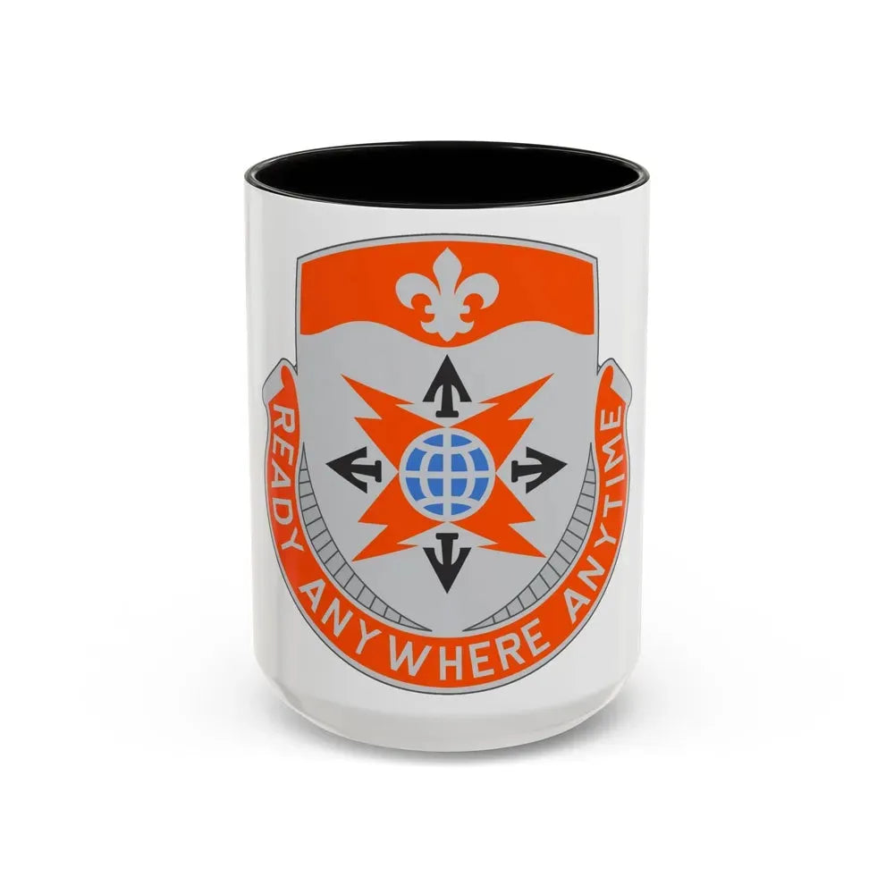 324 Signal Battalion (U.S. Army) Accent Coffee Mug 15oz Black - Go Mug Yourself