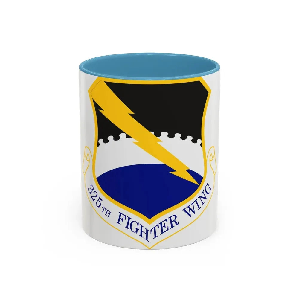 325 Fighter Wing ACC (U.S. Air Force) Accent Coffee Mug 11oz Light Blue - Go Mug Yourself