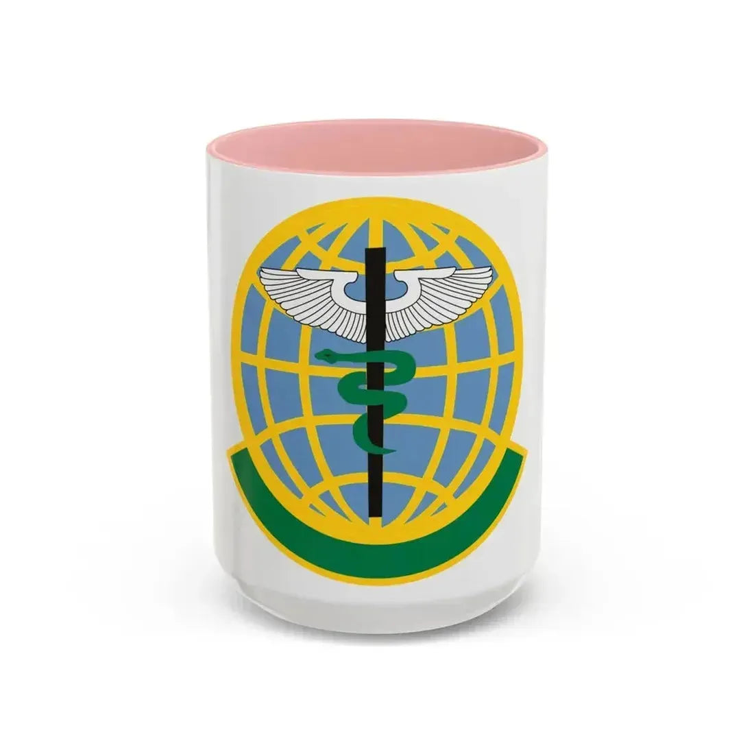325 Medical Operations Squadron ACC (U.S. Air Force) Accent Coffee Mug 15oz Pink - Go Mug Yourself