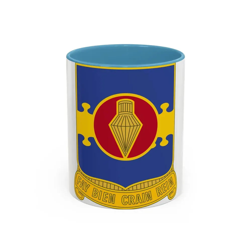326 Airborne Engineer Battalion (U.S. Army) Accent Coffee Mug 11oz Light Blue - Go Mug Yourself