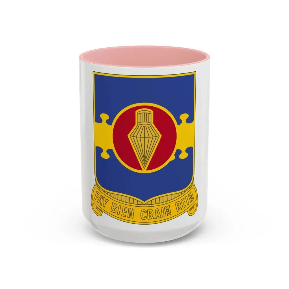 326 Airborne Engineer Battalion (U.S. Army) Accent Coffee Mug 15oz Pink - Go Mug Yourself