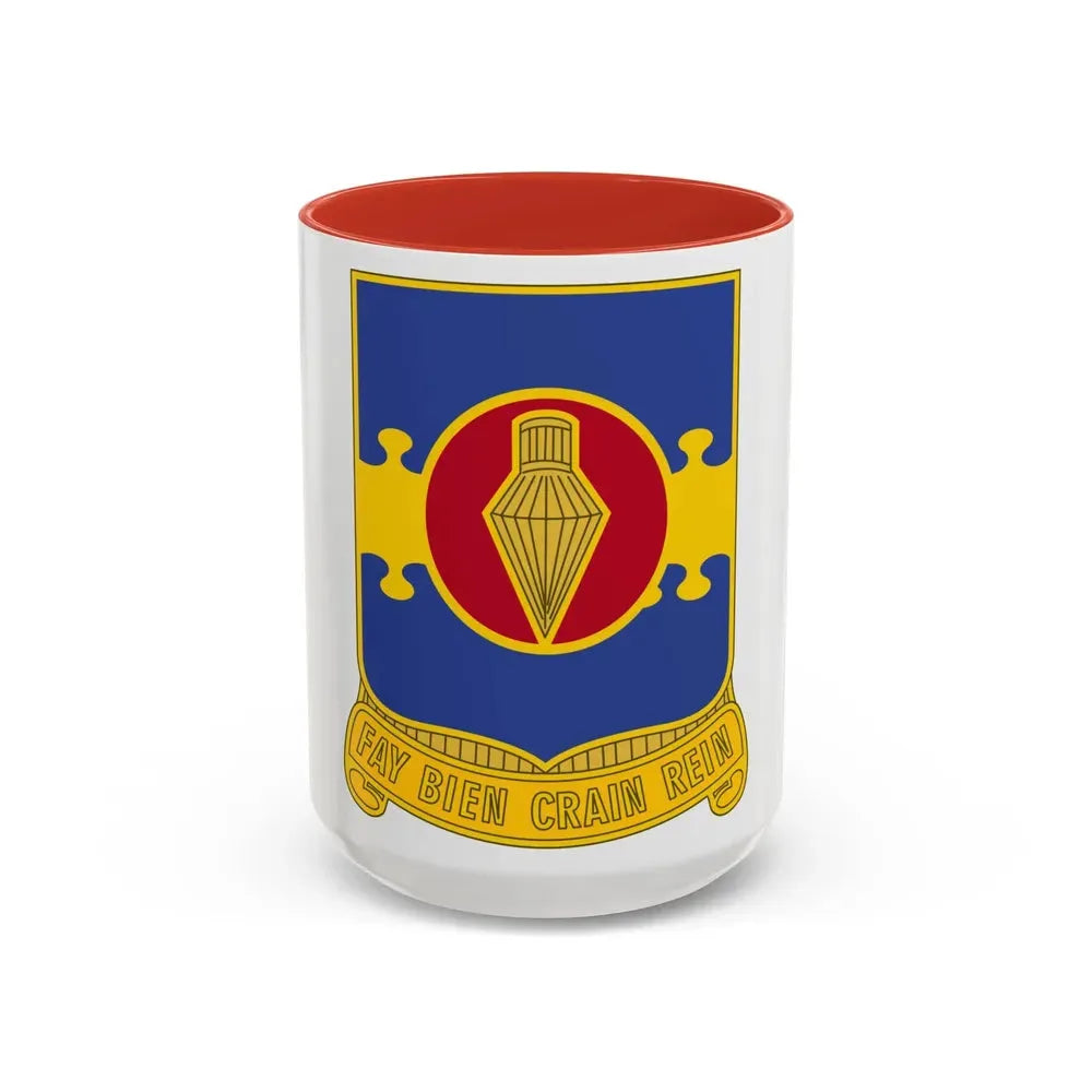 326 Airborne Engineer Battalion (U.S. Army) Accent Coffee Mug 15oz Red - Go Mug Yourself