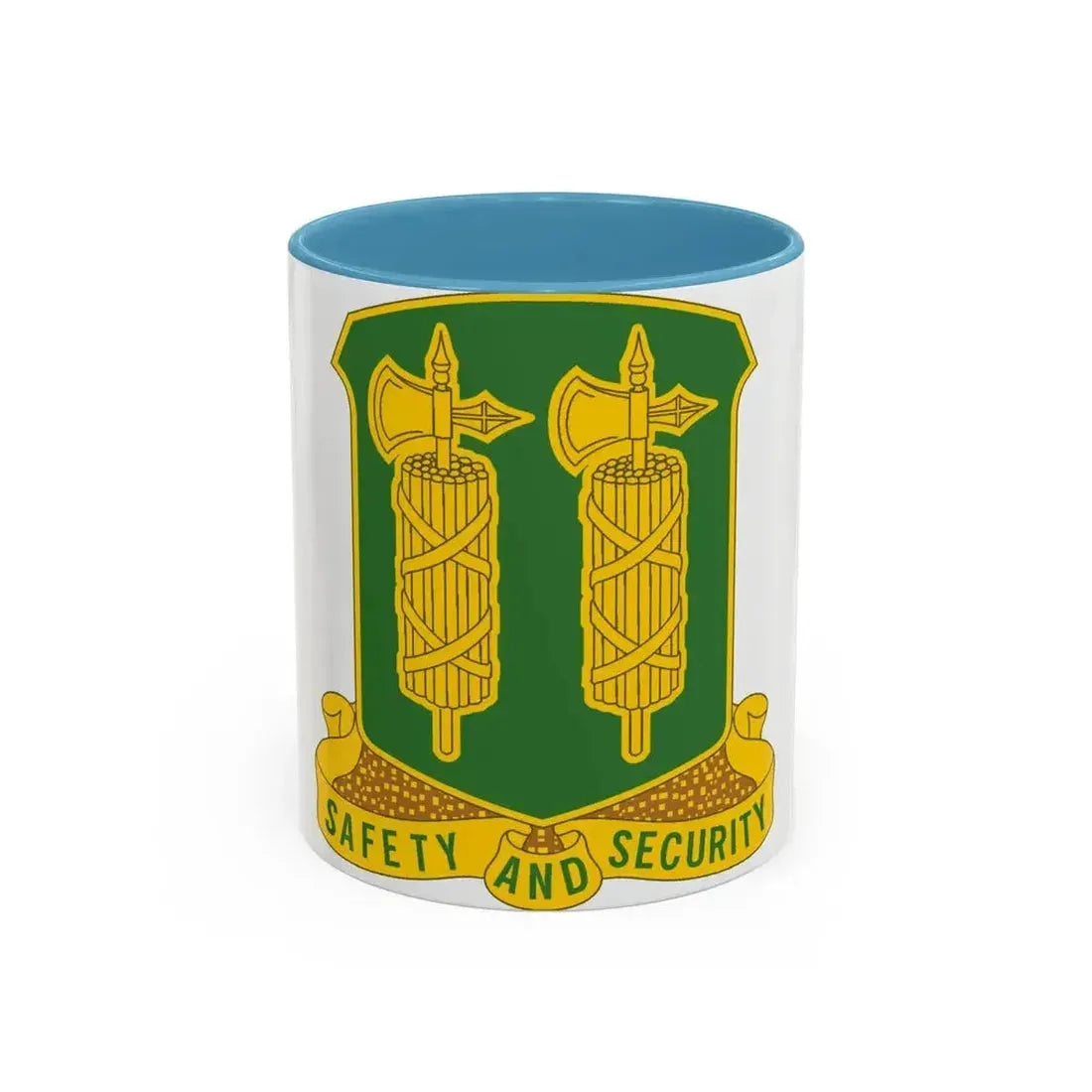 327 Military Police Battalion (U.S. Army) Accent Coffee Mug 11oz Light Blue - Go Mug Yourself