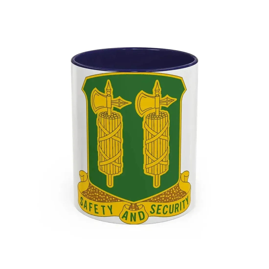 327 Military Police Battalion (U.S. Army) Accent Coffee Mug 11oz Navy - Go Mug Yourself