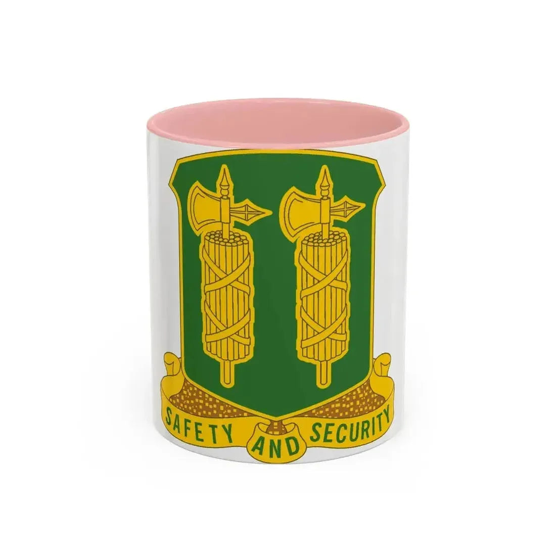 327 Military Police Battalion (U.S. Army) Accent Coffee Mug 11oz Pink - Go Mug Yourself