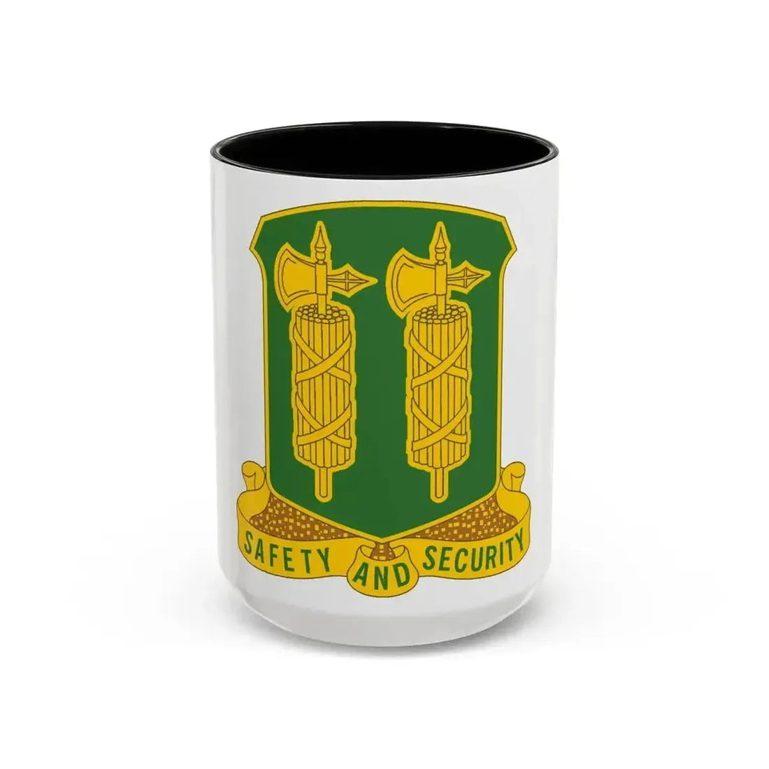 327 Military Police Battalion (U.S. Army) Accent Coffee Mug 15oz Black - Go Mug Yourself