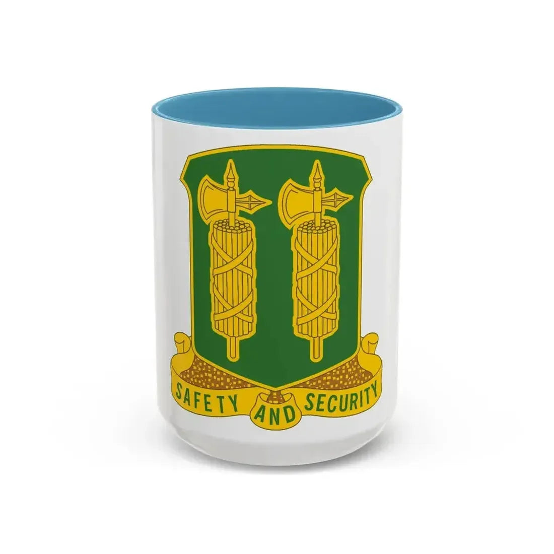 327 Military Police Battalion (U.S. Army) Accent Coffee Mug 15oz Light Blue - Go Mug Yourself