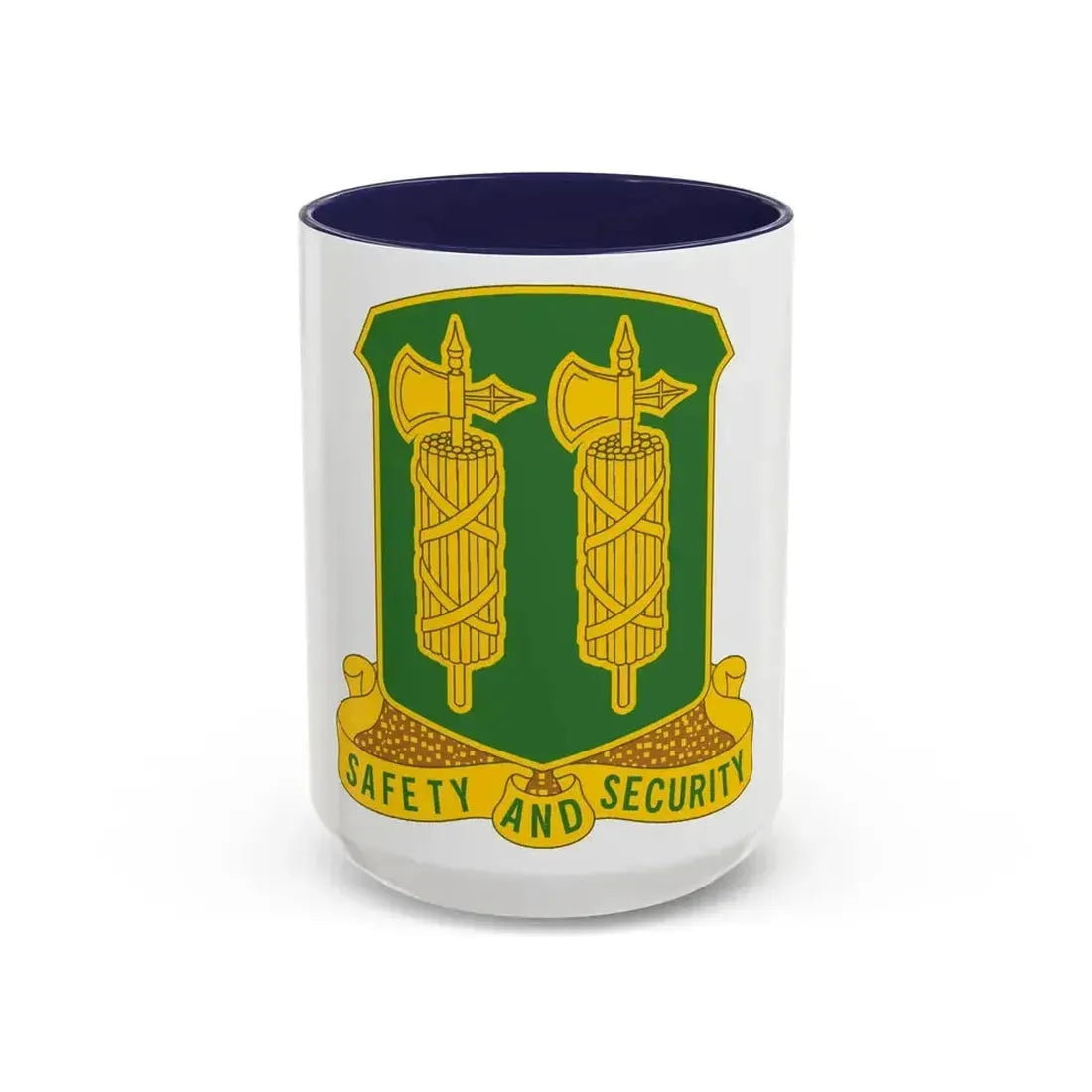 327 Military Police Battalion (U.S. Army) Accent Coffee Mug 15oz Navy - Go Mug Yourself