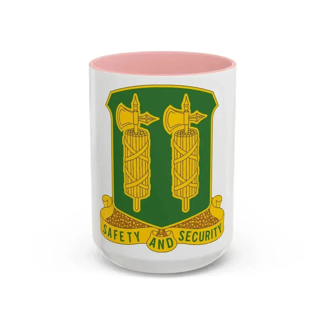 327 Military Police Battalion (U.S. Army) Accent Coffee Mug 15oz Pink - Go Mug Yourself