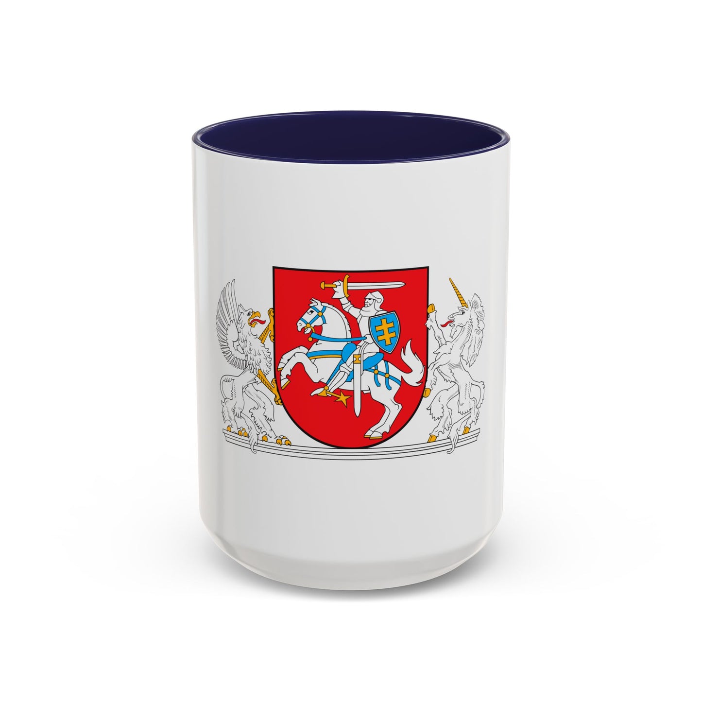 Coat of arms of the President of Lithuania - Accent Coffee Mug
