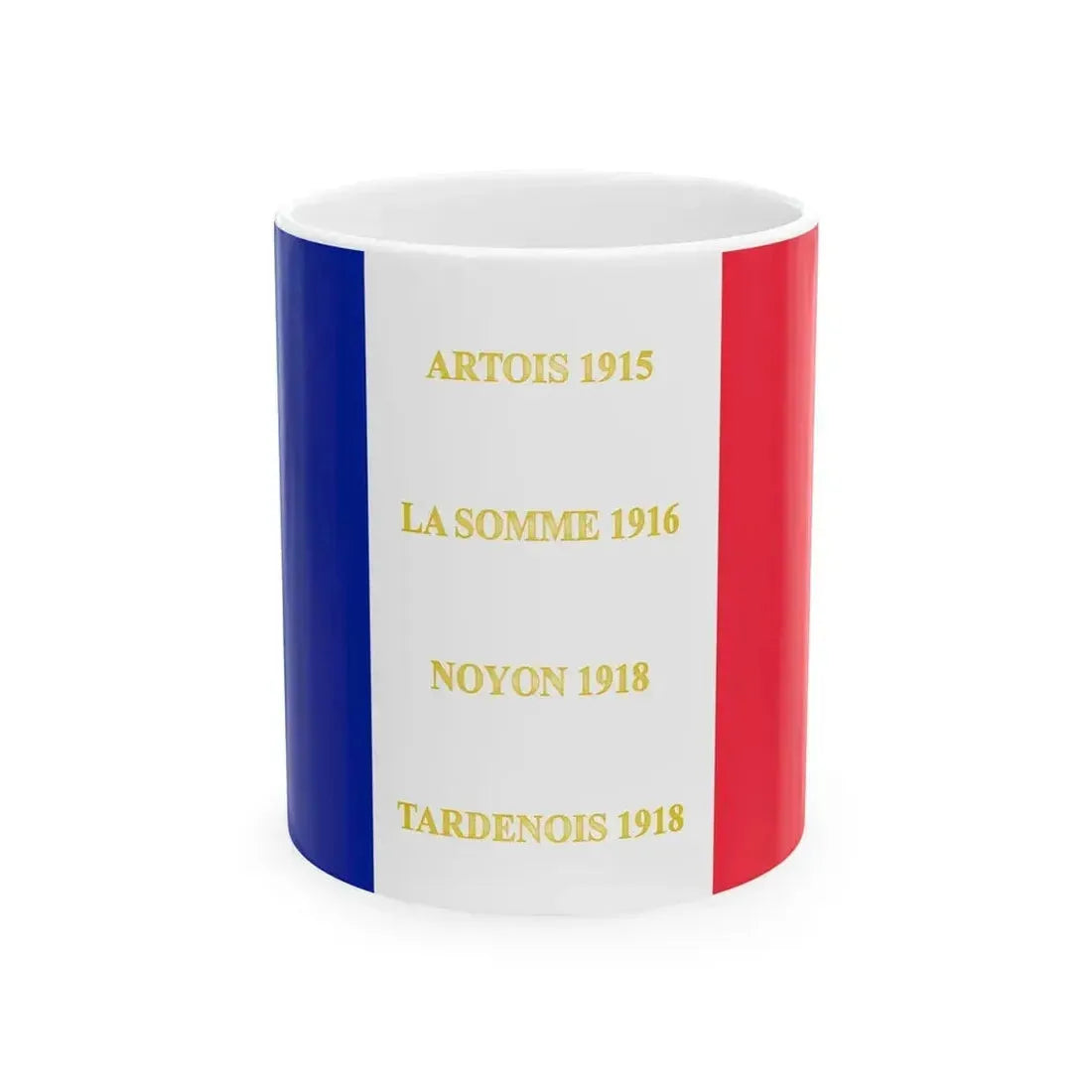 329e regiment dinfanterie de ligne-drapeau (France) White Coffee Mug 11oz - Go Mug Yourself