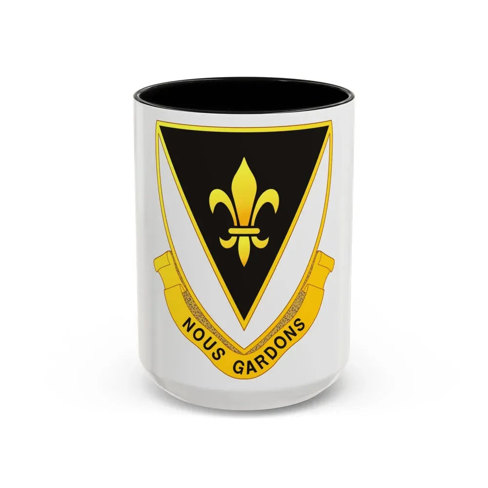 329th Infantry Regiment (U.S. Army) Accent Coffee Mug 15oz Black - Go Mug Yourself