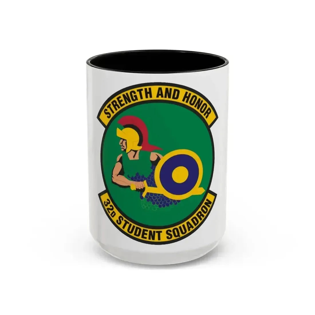 32d Student Squadron (U.S. Air Force) Accent Coffee Mug 15oz Black - Go Mug Yourself