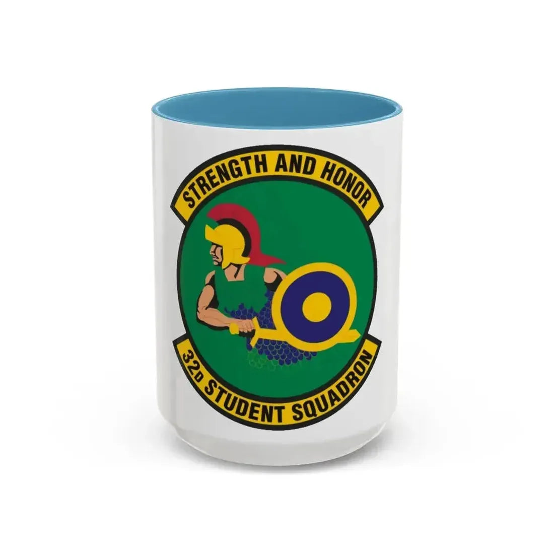32d Student Squadron (U.S. Air Force) Accent Coffee Mug 15oz Light Blue - Go Mug Yourself