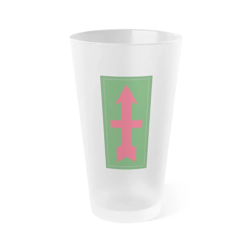 32nd infantry division (U.S. Army) Frosted Pint Glass 16oz Default Title - Go Mug Yourself