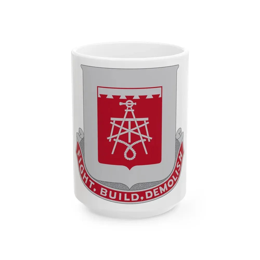 330 Engineer Battalion (U.S. Army) White Coffee Mug 15oz - Go Mug Yourself