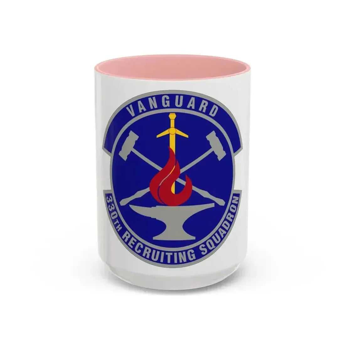 330 Recruiting Squadron AETC (U.S. Air Force) Accent Coffee Mug 15oz Pink - Go Mug Yourself