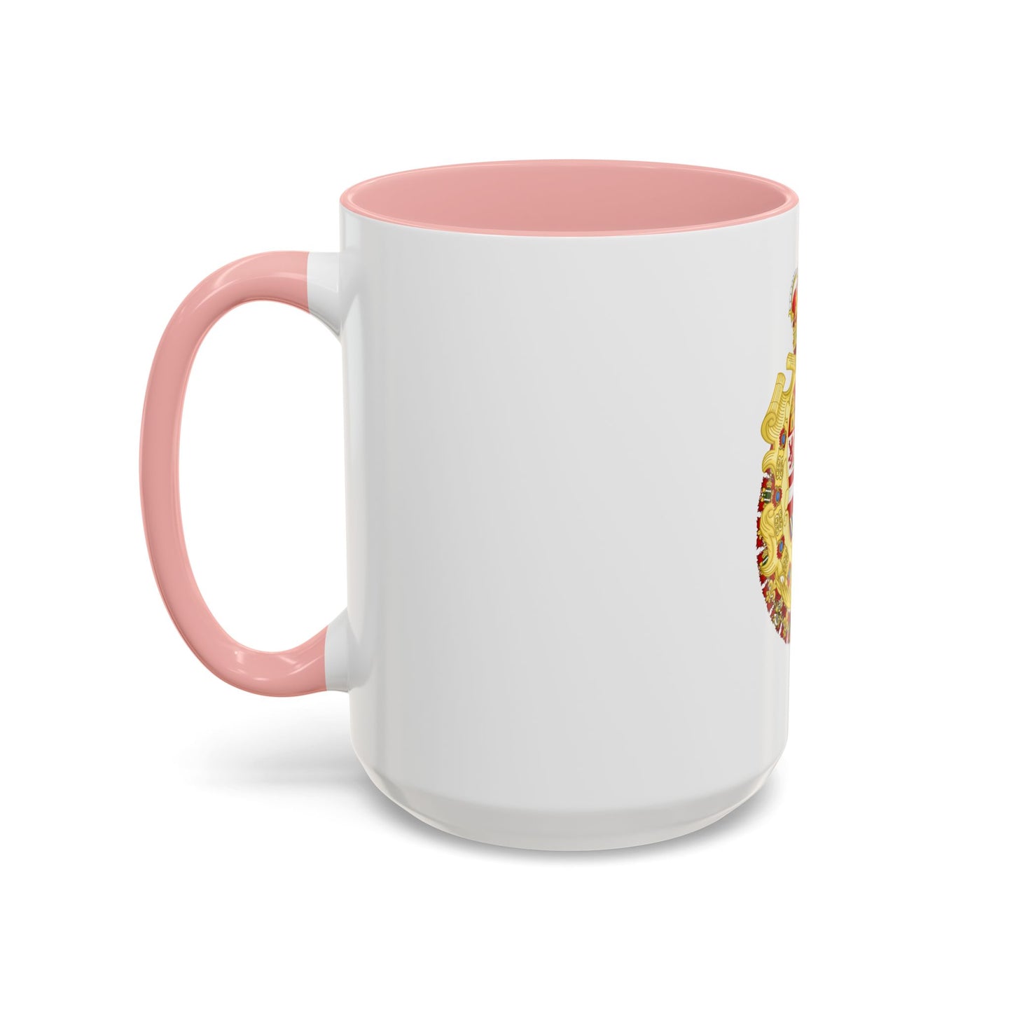 Royal Greater Coat of Arms of Spain (1700-1761) - Accent Coffee Mug