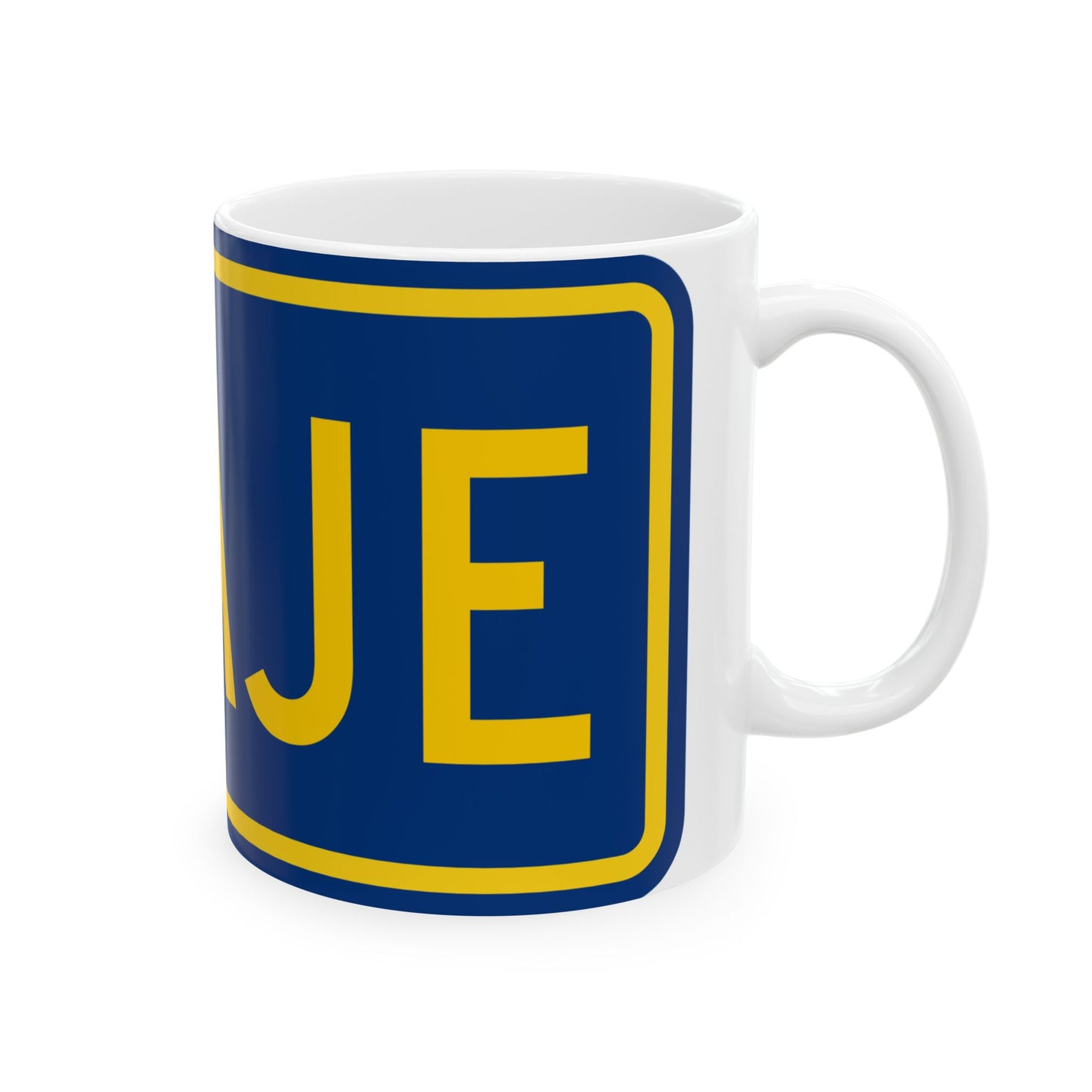 Toll plate county es (Puerto Rico) (Road Sign) White Coffee Mug